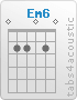 Chord Em6 (0,2,2,0,2,0)